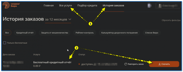 Как узнать свою кредитную историю и рейтинг: бесплатно за 4 шага